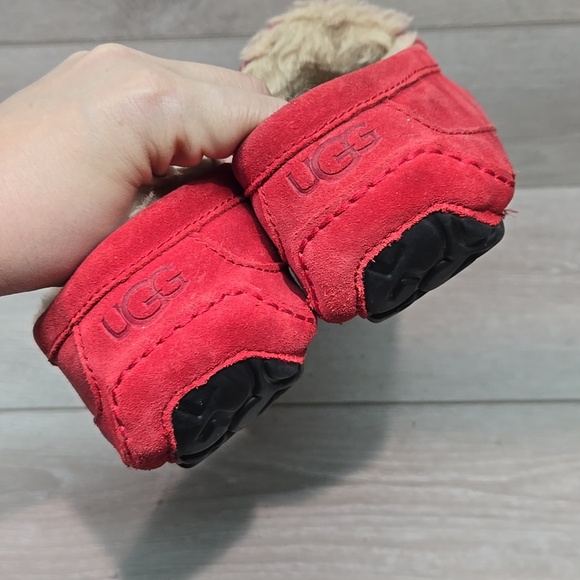 UGG Australia Mens Ascot Samba Red Suede Fleece SlipOn Slippers Shoes Sz 7 main image 8